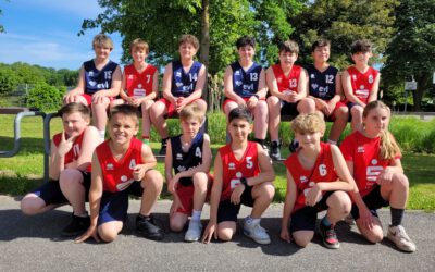 Theodor-Heuss-Basketballmannschaft bekommt neue Trikots – Sponsoring durch EVL und Sparkasse