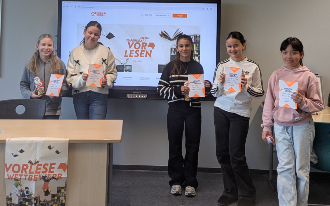 Jessica Sofia Santos Martins gewinnt den Vorlesewettbewerb an der THRS